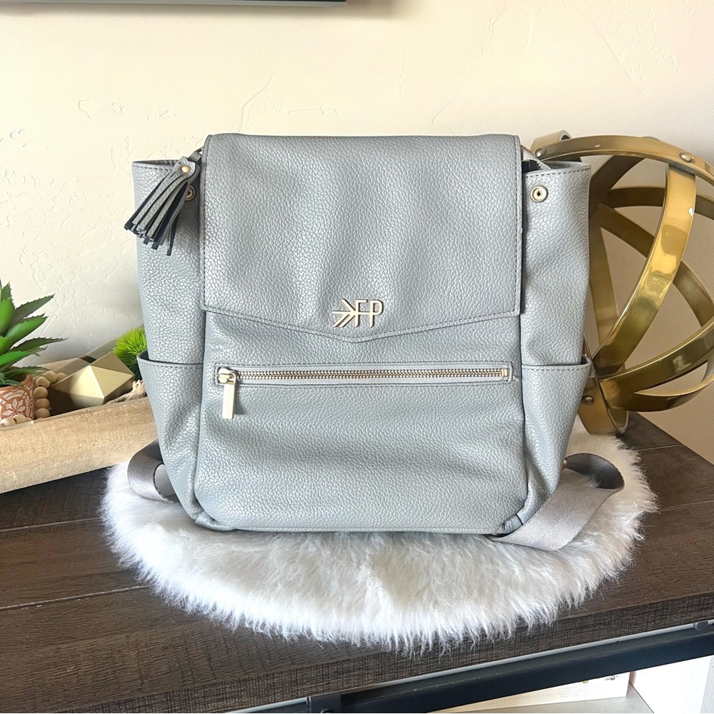 Freshly Picked Classic gray Diaper Backpack Bag